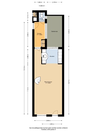 Floorplan - Sluisweg 30, 3751 BP Bunschoten-Spakenburg